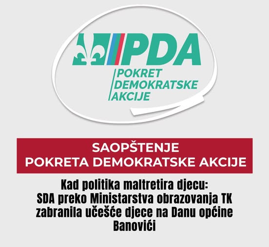 Kad politika maltretira djecu: SDA preko Ministarstva obrazovanja TK zabranila učešće djece na Danu općine Banovići